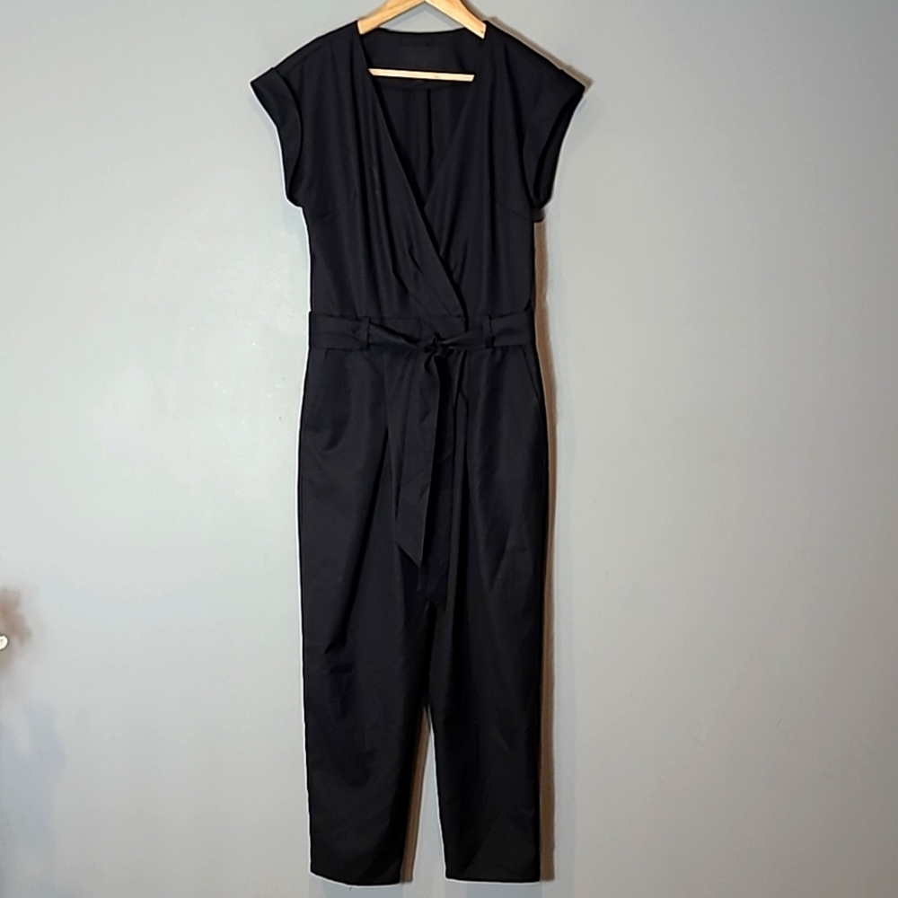 J Crew Collection Tropical Wool Jumpsuit Size 0 Pleated Luxury‎ Old Money Preppy